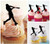TA0142 Baseball Home Run Silhouette Party Wedding Birthday Acrylic Cupcake Toppers Decor 10 pcs