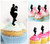 TA0144 Baseball Pitcher Silhouette Party Wedding Birthday Acrylic Cupcake Toppers Decor 10 pcs