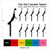 TA0151 Basketball Center Player Silhouette Party Wedding Birthday Acrylic Cupcake Toppers Decor 10 pcs