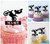 TA0199 Extreme Sport Freestyle Motocross Silhouette Party Wedding Birthday Acrylic Cupcake Toppers Decor 10 pcs