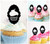 TA0221 Cupcake Silhouette Party Wedding Birthday Acrylic Cupcake Toppers Decor 10 pcs