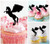 TA0223 Pegasus Silhouette Party Wedding Birthday Acrylic Cupcake Toppers Decor 10 pcs