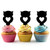 TA0228 Cute Heart Owl Silhouette Party Wedding Birthday Acrylic Cupcake Toppers Decor 10 pcs