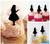 TA0240 Alice's Adventures in Wonderland Silhouette Party Wedding Birthday Acrylic Cupcake Toppers Decor 10 pcs