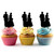 TA0264 Wedding Marriage Couple Silhouette Party Wedding Birthday Acrylic Cupcake Toppers Decor 10 pcs