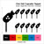 TA0312 Bomb Silhouette Party Wedding Birthday Acrylic Cupcake Toppers Decor 10 pcs