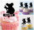 TA0359 Australia Cute Koala Bear Silhouette Party Wedding Birthday Acrylic Cupcake Toppers Decor 10 pcs