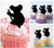 TA0359 Australia Cute Koala Bear Silhouette Party Wedding Birthday Acrylic Cupcake Toppers Decor 10 pcs