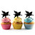 TA0367 Flying Pig Silhouette Party Wedding Birthday Acrylic Cupcake Toppers Decor 10 pcs