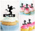 TA0391 Funny Monkey Silhouette Party Wedding Birthday Acrylic Cupcake Toppers Decor 10 pcs