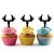 TA0392 Deer Moose Head Silhouette Party Wedding Birthday Acrylic Cupcake Toppers Decor 10 pcs