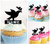 TA0401 Peace Dove Silhouette Party Wedding Birthday Acrylic Cupcake Toppers Decor 10 pcs