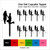 TA0405 Propose Love And Marriage Silhouette Party Wedding Birthday Acrylic Cupcake Toppers Decor 10 pcs