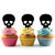 TA0418 Skull Pirate Silhouette Party Wedding Birthday Acrylic Cupcake Toppers Decor 10 pcs