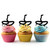 TA0419 Snake Silhouette Party Wedding Birthday Acrylic Cupcake Toppers Decor 10 pcs