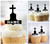 TA0475 Grave Silhouette Party Wedding Birthday Acrylic Cupcake Toppers Decor 10 pcs