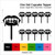 TA0509 Vampire Teeth Halloween Silhouette Party Wedding Birthday Acrylic Cupcake Toppers Decor 10 pcs