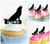 TA0511 Wolf Howling Silhouette Party Wedding Birthday Acrylic Cupcake Toppers Decor 10 pcs