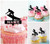TA0563 Extreme Surf Surfing Silhouette Party Wedding Birthday Acrylic Cupcake Toppers Decor 10 pcs