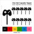 TA0575 Gamepad Joystick Silhouette Party Wedding Birthday Acrylic Cupcake Toppers Decor 10 pcs