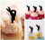 TA0590 Hand I am Okey Silhouette Party Wedding Birthday Acrylic Cupcake Toppers Decor 10 pcs