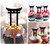 TA0637 Shinto Japan Torii Gate Silhouette Party Wedding Birthday Acrylic Cupcake Toppers Decor 10 pcs