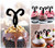 TA0667 Zodiac Aries Silhouette Party Wedding Birthday Acrylic Cupcake Toppers Decor 10 pcs