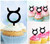 TA0668 Zodiac Taurus Silhouette Party Wedding Birthday Acrylic Cupcake Toppers Decor 10 pcs