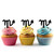 TA0669 Zodiac Virgo Silhouette Party Wedding Birthday Acrylic Cupcake Toppers Decor 10 pcs