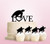 TC0027 Love Ocean Sea Turtle Party Wedding Birthday Acrylic Cake Topper Cupcake Toppers Decor Set 11 pcs