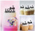 TC0045 Love Garden Party Wedding Birthday Acrylic Cake Topper Cupcake Toppers Decor Set 11 pcs