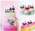 TC0045 Love Garden Party Wedding Birthday Acrylic Cake Topper Cupcake Toppers Decor Set 11 pcs