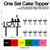 TC0045 Love Garden Party Wedding Birthday Acrylic Cake Topper Cupcake Toppers Decor Set 11 pcs