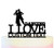 TC0064 I Love Dancing Party Wedding Birthday Acrylic Cake Topper Cupcake Toppers Decor Set 11 pcs