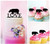 TC0166 Love Hippopotamus Party Wedding Birthday Acrylic Cake Topper Cupcake Toppers Decor Set 11 pcs