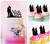 TC0167 Mr and Mrs Marry Party Wedding Birthday Acrylic Cake Topper Cupcake Toppers Decor Set 11 pcs