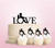 TC0171 Love Patient Party Wedding Birthday Acrylic Cake Topper Cupcake Toppers Decor Set 11 pcs