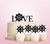 TC0177 Love Ship Wheel Party Wedding Birthday Acrylic Cake Topper Cupcake Toppers Decor Set 11 pcs