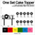 TC0200 Love Casino Coin Party Wedding Birthday Acrylic Cake Topper Cupcake Toppers Decor Set 11 pcs