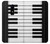 S3078 Black and White Piano Keyboard Case For OnePlus 6