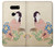 S0889 Japan Art Kimono Case For LG V30, LG V30 Plus, LG V30S ThinQ, LG V35, LG V35 ThinQ