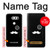 S1946 Sir Mustache Minimalism Case For LG V30, LG V30 Plus, LG V30S ThinQ, LG V35, LG V35 ThinQ