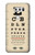 S2502 Eye Exam Chart Decorative Decoupage Poster Case For LG V30, LG V30 Plus, LG V30S ThinQ, LG V35, LG V35 ThinQ