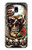S0753 Skull Wing Rose Punk Case For Samsung Galaxy J3 (2018), J3 Star, J3 V 3rd Gen, J3 Orbit, J3 Achieve, Express Prime 3, Amp Prime 3