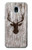 S2505 Reindeer Head Old Wood Texture Graphic Case For Samsung Galaxy J3 (2018), J3 Star, J3 V 3rd Gen, J3 Orbit, J3 Achieve, Express Prime 3, Amp Prime 3