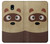 S2825 Cute Cartoon Raccoon Case For Samsung Galaxy J3 (2018), J3 Star, J3 V 3rd Gen, J3 Orbit, J3 Achieve, Express Prime 3, Amp Prime 3