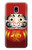 S2839 Japan Daruma Doll Case For Samsung Galaxy J3 (2018), J3 Star, J3 V 3rd Gen, J3 Orbit, J3 Achieve, Express Prime 3, Amp Prime 3