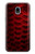 S2879 Red Arowana Fish Scale Case For Samsung Galaxy J3 (2018), J3 Star, J3 V 3rd Gen, J3 Orbit, J3 Achieve, Express Prime 3, Amp Prime 3