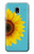 S3039 Vintage Sunflower Blue Case For Samsung Galaxy J3 (2018), J3 Star, J3 V 3rd Gen, J3 Orbit, J3 Achieve, Express Prime 3, Amp Prime 3