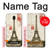 S2108 Eiffel Tower Paris Postcard Case For Samsung Galaxy J7 (2018), J7 Aero, J7 Top, J7 Aura, J7 Crown, J7 Refine, J7 Eon, J7 V 2nd Gen, J7 Star